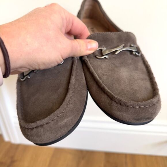 Taos Footwear "Bit Moc" Suede Leather Loafer - Brown | Size 8.5 - Picture 5 of 10